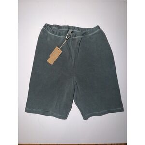 NEW Skims Women's Cotton Blend Bike Shorts Green Pull On Travel Comfort Size XS‎